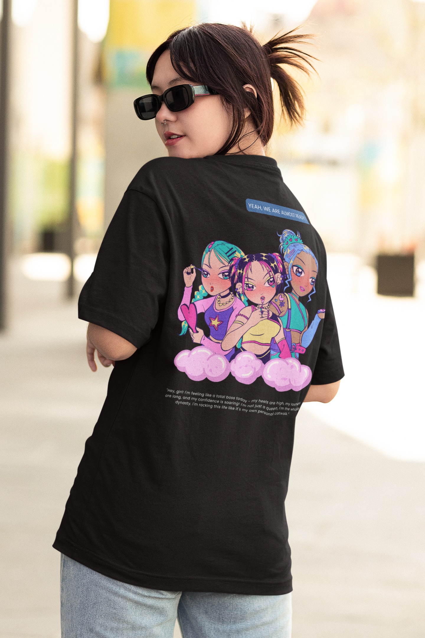 Makeup Girl Oversized T-shirt