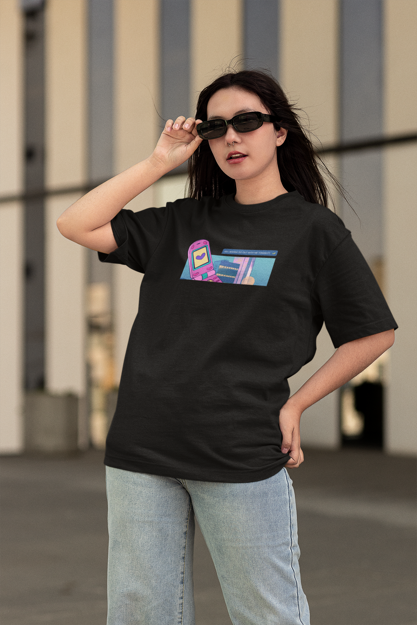 Makeup Girl Oversized T-shirt