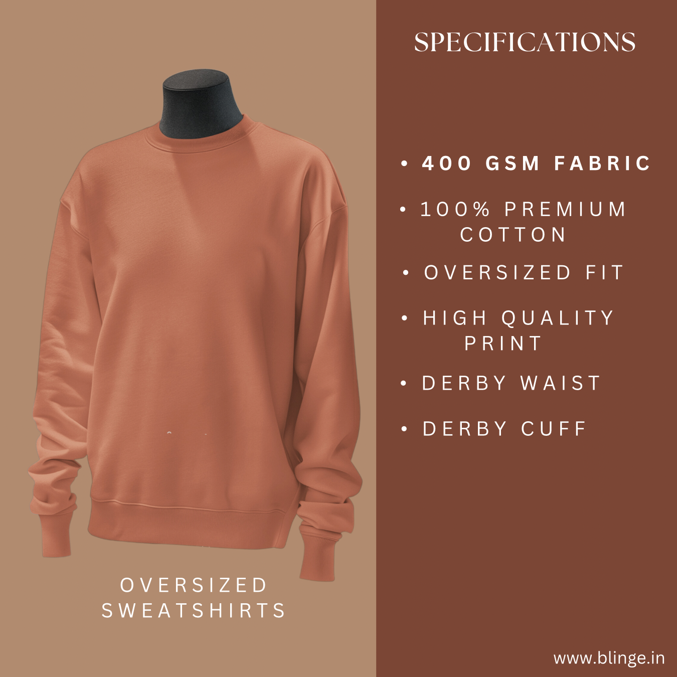 Rose Oversized Sweatshirt