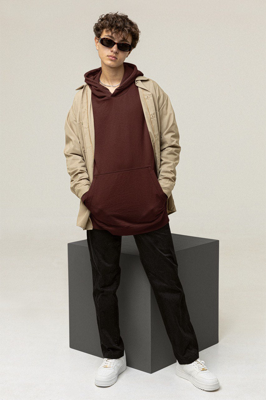 Solid Oversized Hoodies
