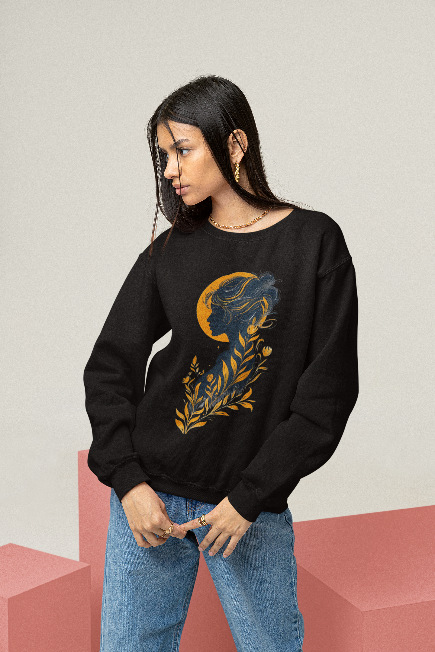 Golden Muse Oversized Sweatshirt
