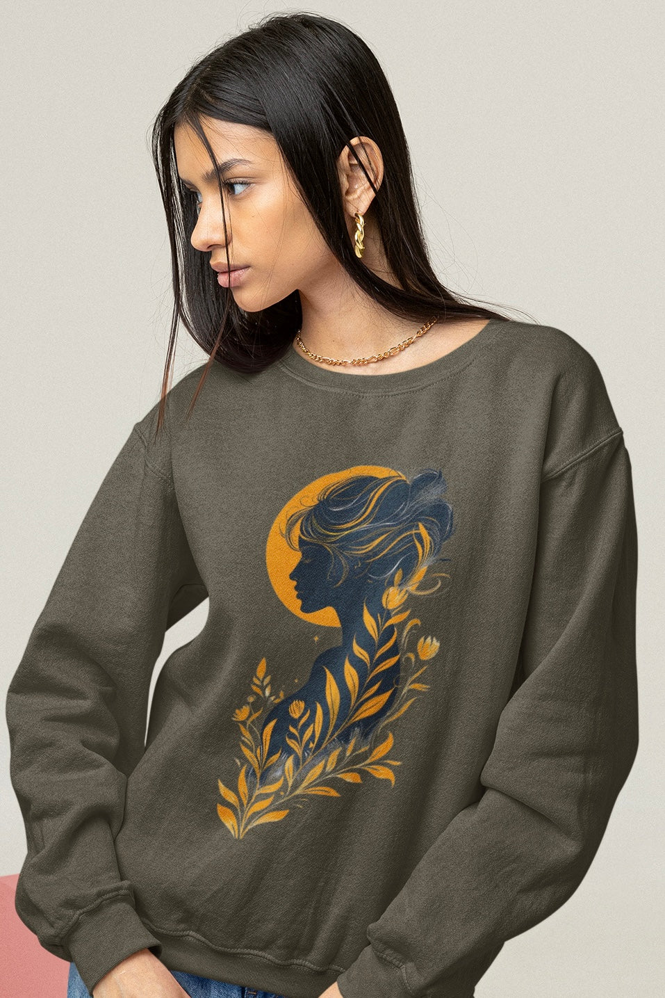 Golden Muse Oversized Sweatshirt